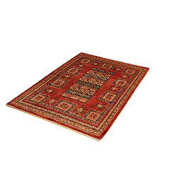 Vidal Tapis de laine 168x115 rouge Kashkuli pas cher