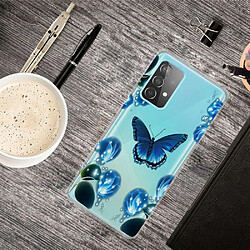 Coque en TPU antichoc, IMD papillon et fleur pour votre Samsung Galaxy A23 5G