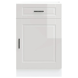 Avis vidaXL Armoire de cuisine Porto blanc brillant bois ingénierie