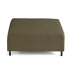 Lisa Design Edinburg - pouf modulable - en velours côtelé