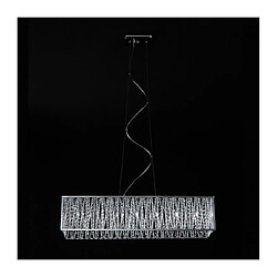 Luminaire Center Suspension en cristal Vanessa couleur chrome