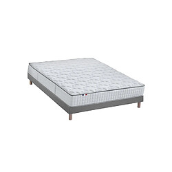 Idliterie Ensemble Matelas Ressorts + Mémoire de forme ODYSSEE + Sommier - Made in France