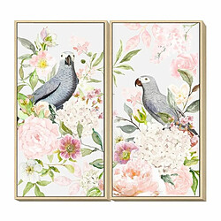 Cadre DKD Home Decor Fleurs (60 x 4 x 120 cm) (2 Unités)