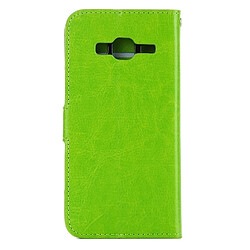 Avis Wewoo Housse Étui vert pour Samsung Galaxy J3 2016 / J310 Crazy Horse Texture horizontale Flip en cuir avec boucle magnétique et titulaire fentes cartes porte-monnaie cadre photo