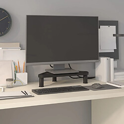 vidaXL Support de moniteur d'angle Noir 49x28x10,5 cm