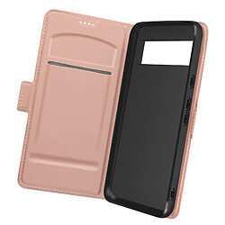 Avizar Étui pour Google Pixel 8 Porte-carte Support Wallet Slim Rose gold