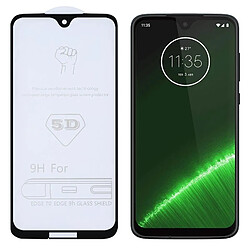 Wewoo Film de verre trempé de plein écran pour colle9H 5Dpour Motorola Moto G7 / G7 Plus