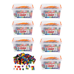 1920pcs Briques de Construction Multicolore Cubes Liens Mathématiques Building Bricks Block pour Jeux de Construction