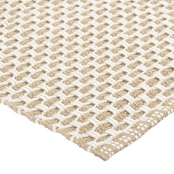 Atmosphera, Createur D'Interieur Tapis en jute croisillon au format rectangulaire - 120 x 170 cm - Beige