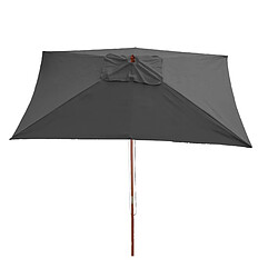 Decoshop26 Parasol de jardin 2x3m hauteur réglable polyester/bois 6kg anthracite 04_0003818