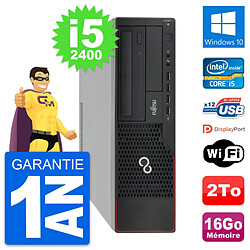 PC Fujitsu Esprimo E910 DT Intel i5-2400 RAM 16Go Disque Dur 2To Windows 10 Wifi - Occasion