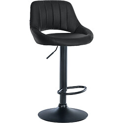 Non Tabouret de bar Milet simili cuir noir