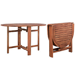 Maison Chic Table de jardin | Table d'extérieur 120 x 70 x 74 cm Bois d'acacia massif -GKD66079