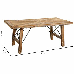 Avis Table Basse Alexandra House Living Marron Bois d'épicéa Bois MDF 60 x 50 x 120 cm