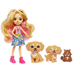 Mattel Enchantimals Coffret - Famille Golden Retrievers de Gerika Dorée