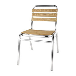 Chaises Bistro Frêne et Aluminium - Lot de 4 - Bolero