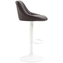 Acheter Non Tabouret de bar Lazio simili cuir blanc