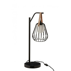 Dansmamaison Lampe Table Ignes Acier/Marbre Noir