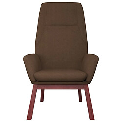 Avis Maison Chic Chaise de relaxation | Fauteuil relax Marron Tissu -GKD99272