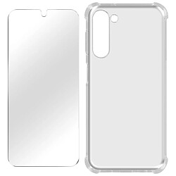 Avizar Coque pour Samsung Galaxy S23 Antichoc + Verre Trempé 9H Transparent