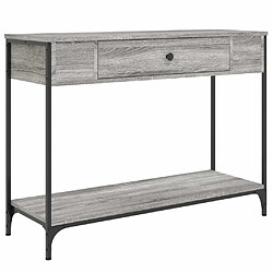 Maison Chic Table console | Meuble d'entrée | Table d'appoint sonoma gris 100x34,5x75 cm bois d'ingénierie -GKD81829