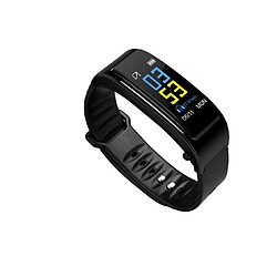 YP Select Bluetooth Écouteur Bracelet Commande Vocale Fréquence Cardiaque Montre de Sport Montre Intelligente-NOIR