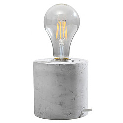 Luminaire Center Lampe de table Salgado Béton Gris 1 ampoule 10cm