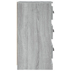 Acheter vidaXL Buffet sonoma gris 36x35,5x67,5 cm bois d'ingénierie