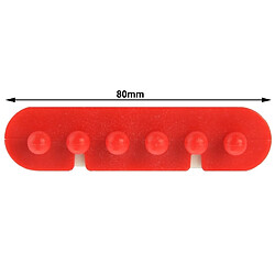 Wewoo Attache organisateur de câble CC-595 Titulaire de prise d'adhésif de de fil en plastique paire, livraison aléatoire de couleur