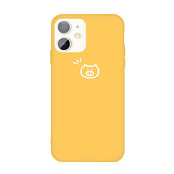 Wewoo Coque Pour iPhone 11 Petit Cochon Motif Coloré Givré TPU Téléphone Housse de Protection Jaune