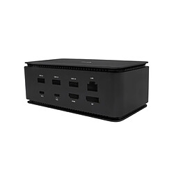 Hub USB i-Tec USB4DUALDOCK Noir