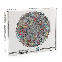 Universal Mandala coloré Mandala puzzle de forme unique pas cher