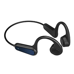 A9 Casque à Conduction Osseuse Bluetooth 5.0 Oreille Ouverte Pour La Conduite De Gym Noir