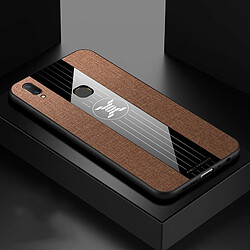 Wewoo Coque Souple Pour Vivo Y85 XINLI Stitching Cloth Texture Étui de protection antichoc TPU Marron