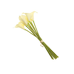 9xpu Fleur Artificielle Calla Mariage Lys Bouquet Décoration Florale Blanc Laiteux pas cher