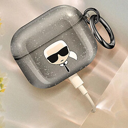 Acheter Karl Lagerfeld Coque pour AirPods 3 Antichoc Glitter Noir