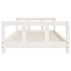 Acheter Maison Chic Lit simple Cadre de lit pour enfants,Lit d'Enfant Moderne blanc 90x190 cm bois de pin massif -MN73370