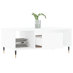 Acheter Maison Chic Table basse,Table Console Table d'appoint, Table pour salon Blanc 90x50x36,5 cm Bois d'ingénierie -MN20984