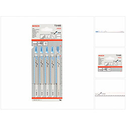 Bosch T 318 B Basic for Metal Lame de scie sauteuse, 5pcs. (2608631404)