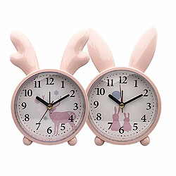 Set De 2 Réveil De Bande Dessinée Horloge à Quartz Non-ticking Pour Chambre