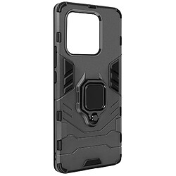 Avizar Coque pour Xiaomi 13 Pro Hybride Antichoc Bague Métallique Support Noir