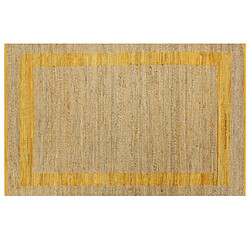 Avis Decoshop26 Tapis fait à la main Jute Jaune 160x230 cm DEC023528