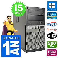 PC Tour Dell OptiPlex 9010 Intel i5-2400 RAM 16Go Disque 500Go Windows 10 Wifi - Occasion