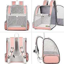 Acheter Universal Porte-sac à dos pour animaux de compagnie pour chiens et chatons, design ventilé, harnais (rose)