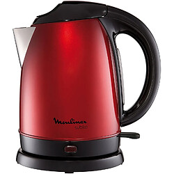 Moulinex bouilloire électrique de 1,7L sans fil avec base 360° 2000W rouge noir