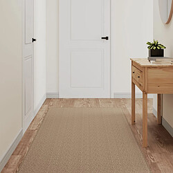 vidaXL Tapis de couloir aspect sisal sable 80x250 cm