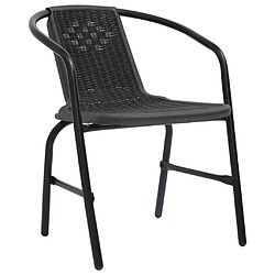 Maison Chic Lot de 8 Chaises de jardin,Fauteuil d'extérieur Rotin plastique et acier 110 kg -MN19544