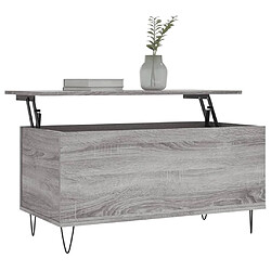 Avis Maison Chic Tabls basse,Table Console pour salon Sonoma gris 90x44,5x45 cm Bois d'ingénierie -MN41533