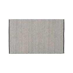 BigBuy Home Tapis Blanc Noir 160 x 230 x 1 cm