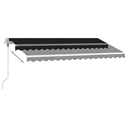 Avis vidaXL Auvent automatique sur pied 400x300 cm Anthracite